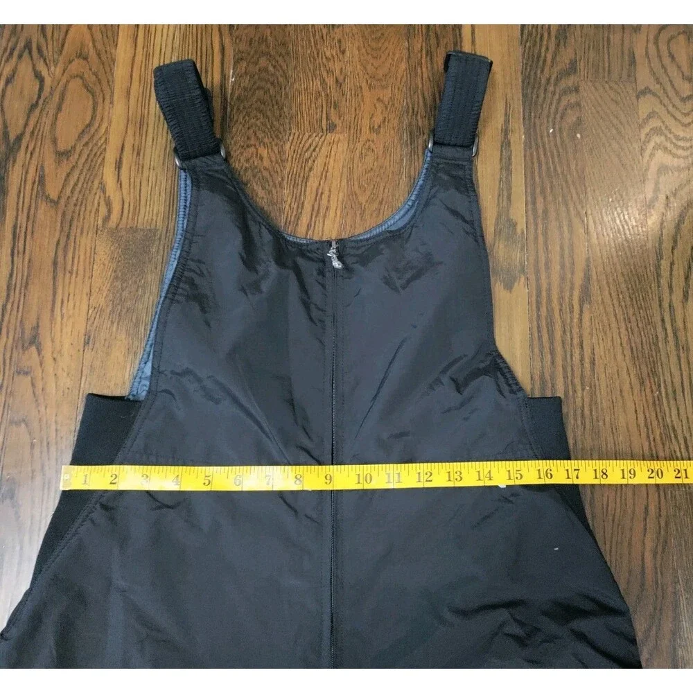White Sierra Women's M Black Insulated Snow Bib Overalls Ski Pants Sledding EUC